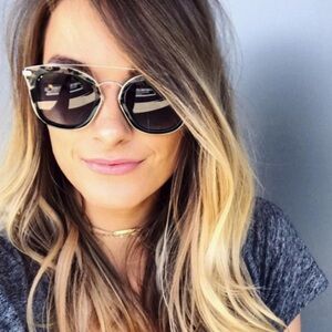 Diff Eyewear Zoey Animal Print Wired Sunglasses